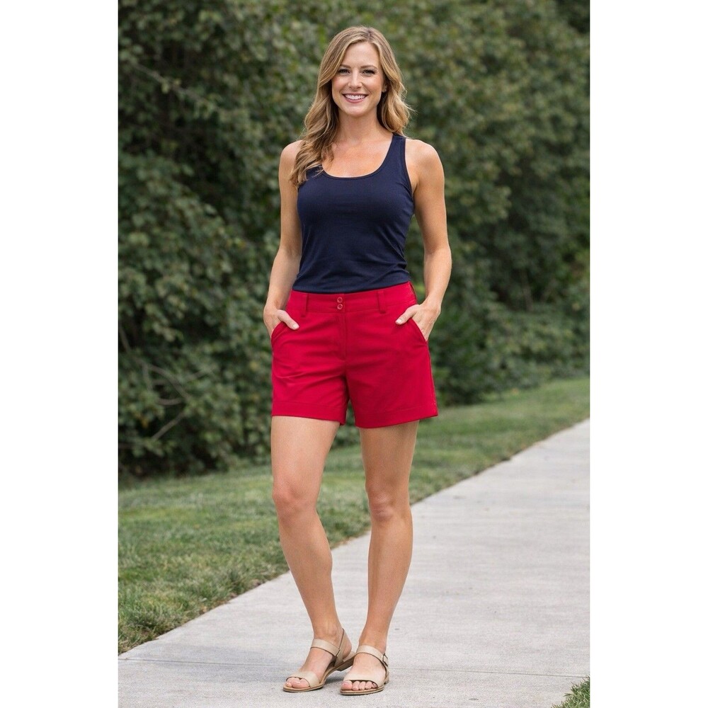 Maggie Lane Women's Shorts Size 8 Red 5” Inseam